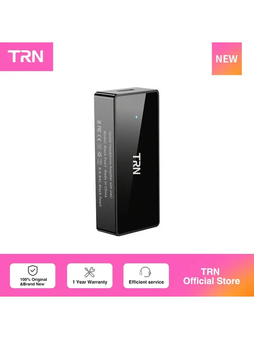 TRN Black Pearl усилитель для наушников с DAC, Black, черный, фото 2