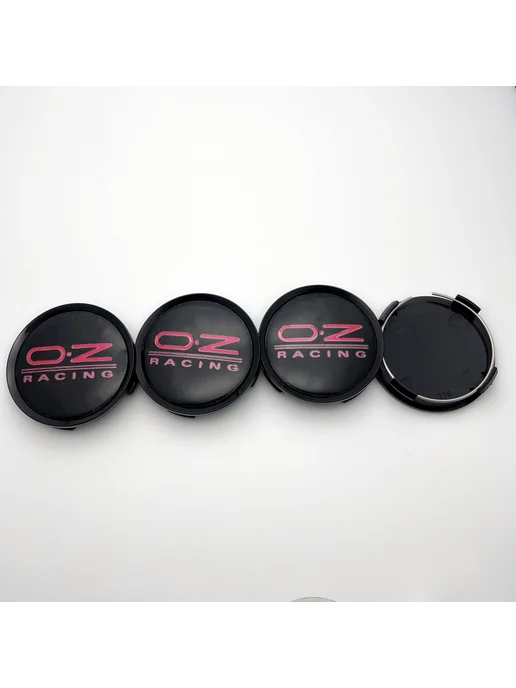 Нет бренда 4 шт, колпачки OZ Racing Black Silver, 74 мм, 4 шт, фото 3