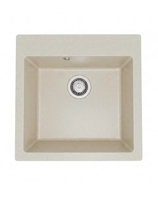 Sanbravo Мойка для кухни 51х51 белая матовая Rose Box, 51x51, фото 8