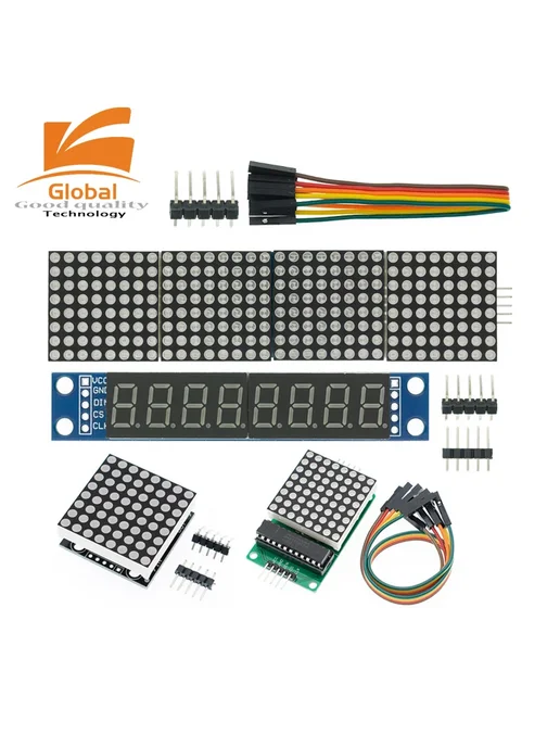 Нет бренда Дисплей LED матричный 8x32, цвет MAX7219 Red, 8x32, 32 цв., фото 2
