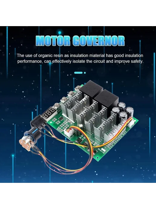 Нет бренда Контроллер скорости двигателя DC 10-55V 100A, вариант, фото 2