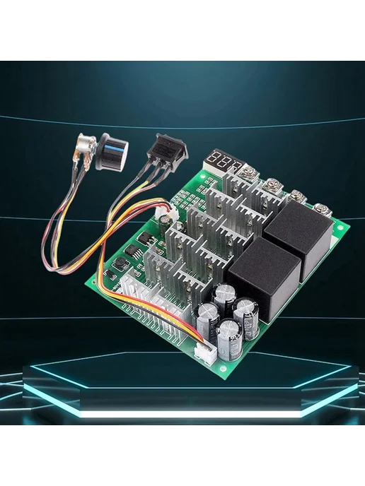 Нет бренда Контроллер скорости двигателя DC 10-55V 100A, вариант, фото 5