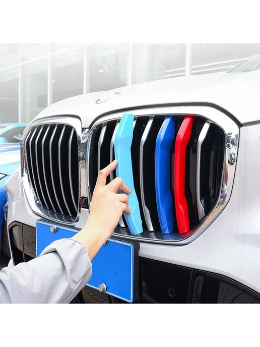 Porspcan Накладка решетки BMW X1 E84 2009-2015 (7 rod), вариант, фото 3