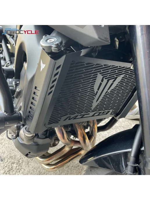 Решетка радиатора мото Yamaha MT09 FZ09 2014-2017, черная, черный, фото 4