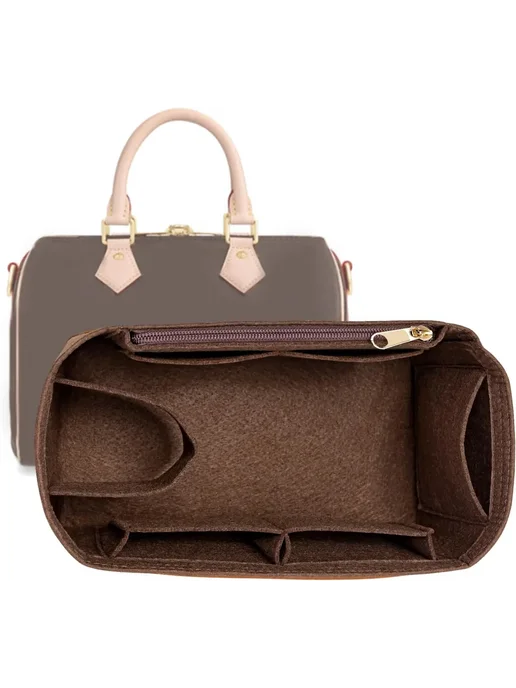 Нет бренда Фетровый органайзер для сумки LV Speedy 35, цвет кофе, 35 цв., кофе