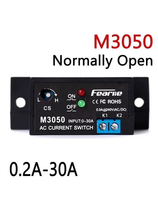DIY NOW Переключатель тока M3050 Normally Open, 0.2A-30A, Цвет M305, вариант