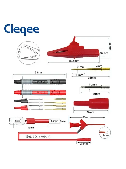 Нет бренда Тестовые провода для мультиметра Cleqee P1511B, вариант, фото 5