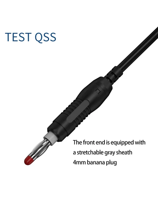 TEST QSS Тестовые провода QSS 1 м, красный черный, Цвет B, 1 м, фото 7