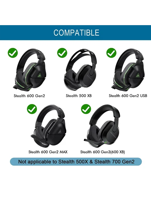 OME OH MY EAR Амбушюры для наушников Turtle Beach, черный, фото 3