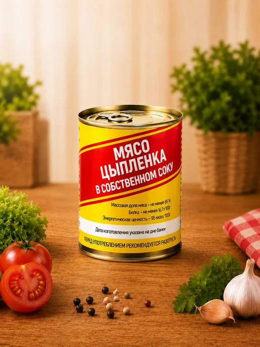 Бетпак Мясо цыпленка в собственном соку 10 шт по 338 г, 10 шт, 338 г, фото 2