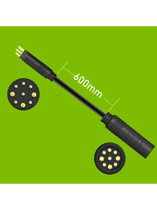 SPORTARC Кабель двигателя электровелосипеда 9pin, 600mm, черный, черный
