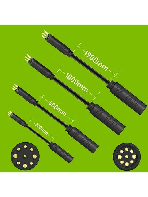 SPORTARC Кабель двигателя электровелосипеда 9pin, 600mm, черный, черный, фото 3