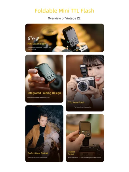 Нет бренда Viltrox Z2 Mini TTL вспышка, комплект Z2-N, вариант, фото 3