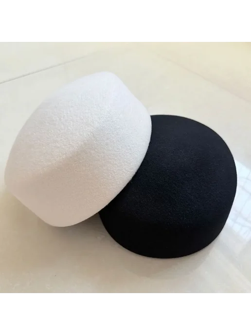 Женские береты из шерсти Black, коричневый, фото 4