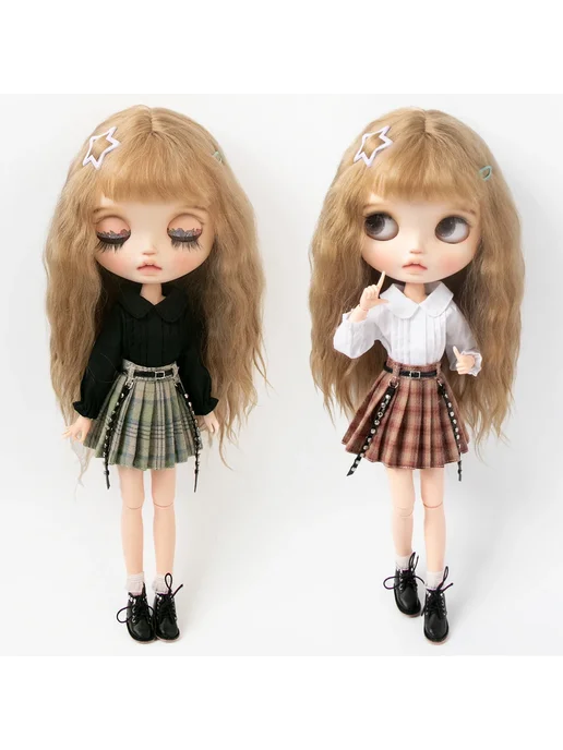 XiDonDon Бордовая юбка для кукол Blythe, Color - 2, черный, фото 2