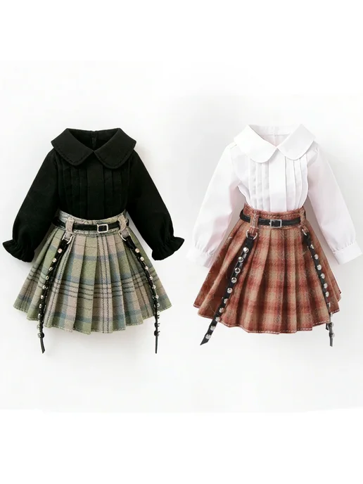 XiDonDon Бордовая юбка для кукол Blythe, Color - 2, черный, фото 3