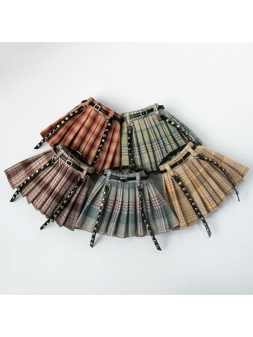 XiDonDon Бордовая юбка для кукол Blythe, Color - 2, черный, фото 4