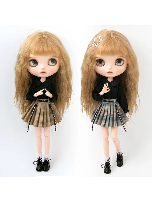 XiDonDon Бордовая юбка для кукол Blythe, Color - 2, черный, фото 5