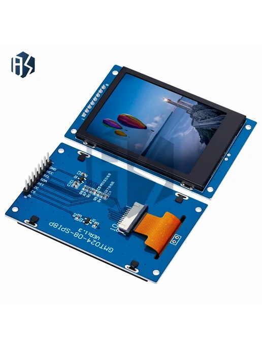 baishundianzi 2.4" TFT LCD дисплей синий, без тачскрина, синий, фото 6