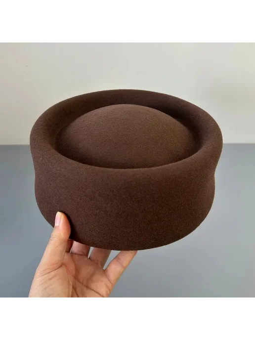 Берета женская коричневая Fedora, коричневый