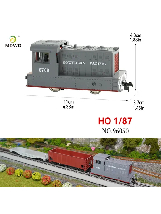 MDWD Дизельный локомотив Santa Fe HO 1 87, цвет 96051, 87 цв., фото 2