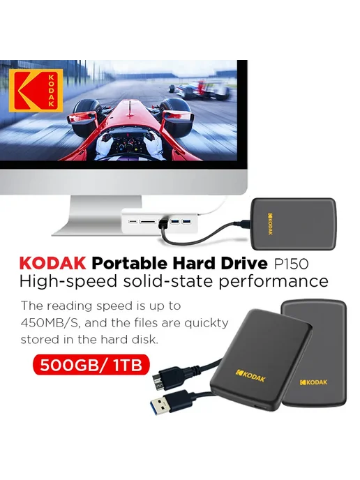 KODAK SSD накопитель P150 1 ТБ, 1 ТБ, фото 3