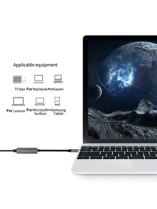 kebidumei USB 3.0 проводная сетевая карта Type C-RJ45, вариант, фото 4
