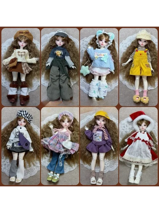 Aitoyya Комплект одежды для куклы BJD 1 6, цвет 6EN-41, 6 цв., фото 7