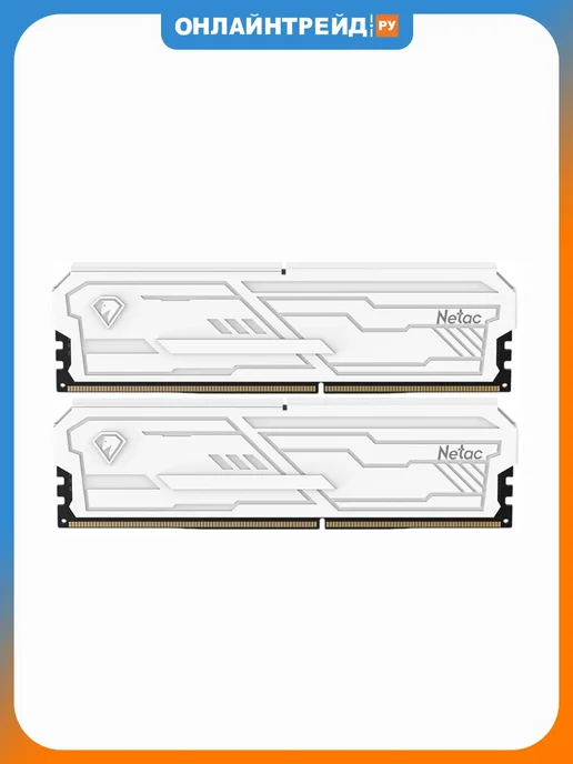 NETAC Оперативная память Shadow III 16GB (8GBx2) DDR4-3200 White, 16 ГБ