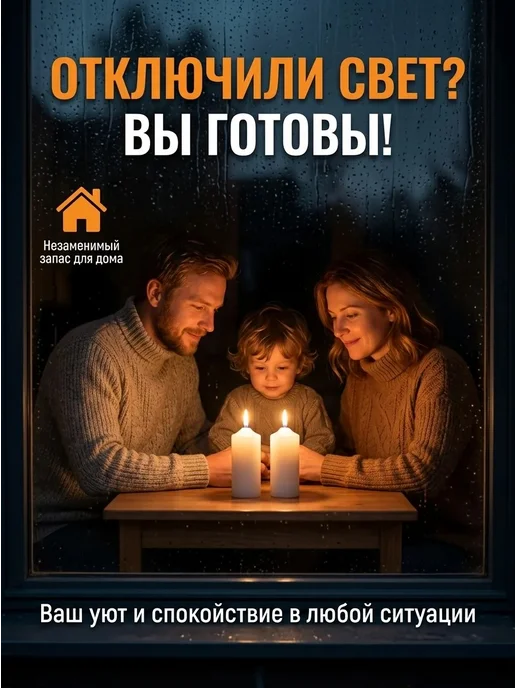 Хозяйственные Свечи Столбики 2 шт, 2 шт, фото 4