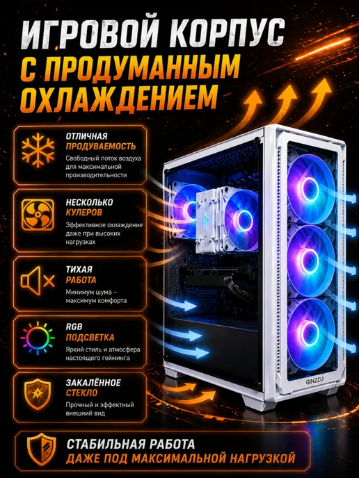 Игровой пк с монитором (полный комплект) i7, RX 580, 8 ГБ, фото 7