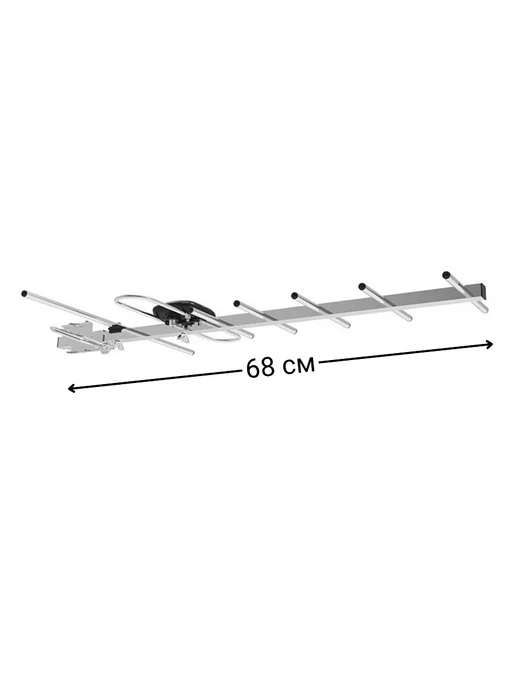 NETGIM Антенна уличная 116F-A для ТВ DVB-T2 активная с кабелем 10 м, 10 м, фото 2