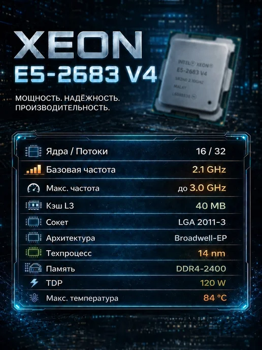 Intel Процессор Xeon E5-2683 v4, вариант, фото 2