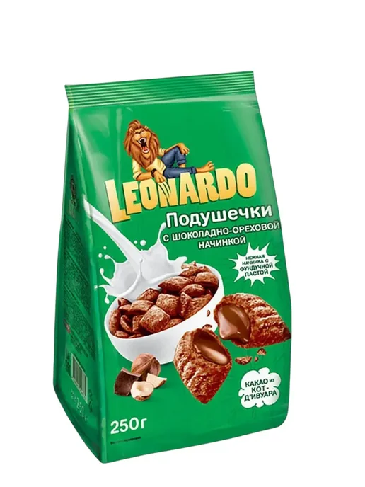 Сухие завтраки Leonardo Готовый завтрак ассорти 3 вкуса, 3 шт, фото 4