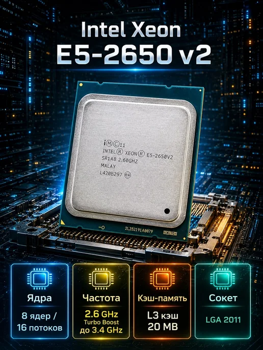 Intel Процессор Xeon E5-2650 v2, вариант