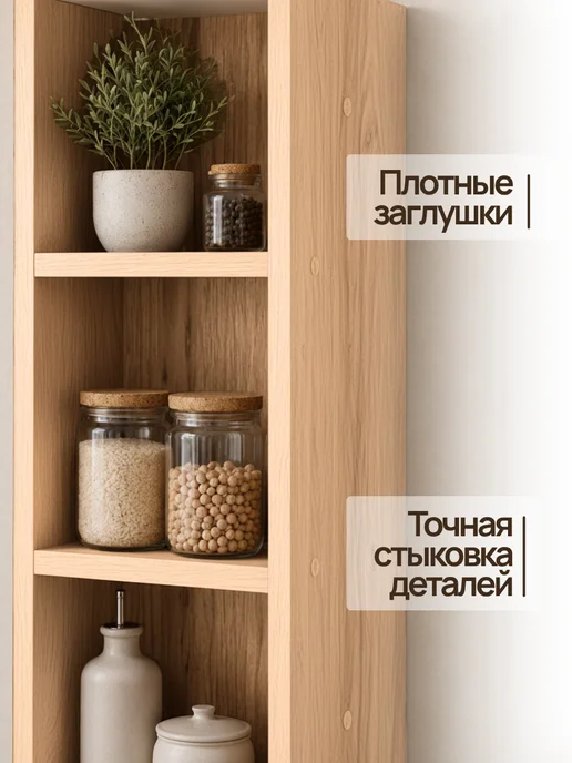 БЕЛТА Полка кухонная для газовой трубы, коричневый, фото 4