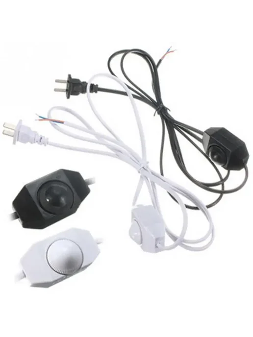 MED Белый провод питания EU plug для настольной лампы, 1.8 м, 1,8 м, фото 3
