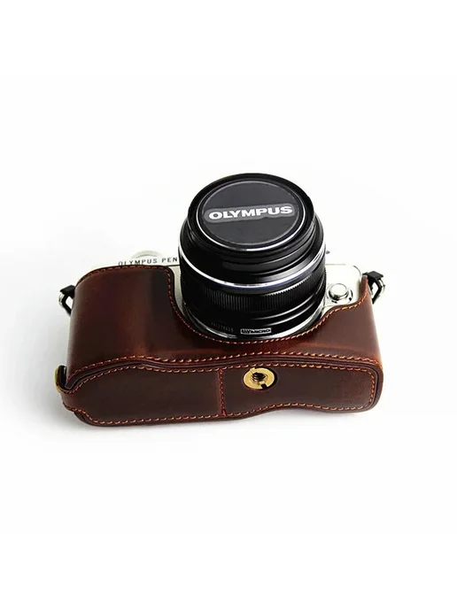 Cozyshot Кожаный чехол для OLYMPUS E-PL7 EPL7 E-PL8 EPL8 E-P, коричневый