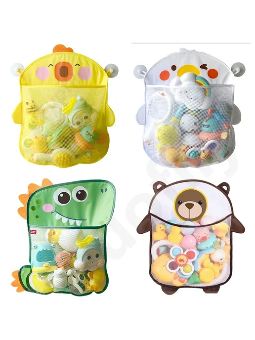 ASHAIE Сумка для игрушек сетчатая Panda, черный, фото 2
