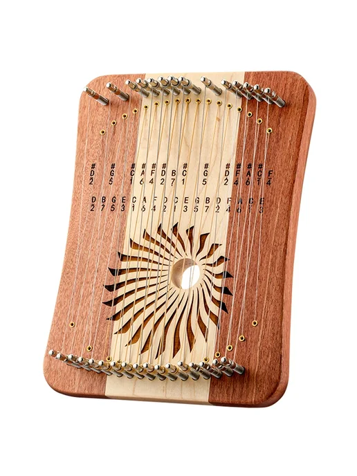 OEMG Hluru 17 31 Strings Lyre Harp Бежевый, 17 Strings, коричневый, фото 2