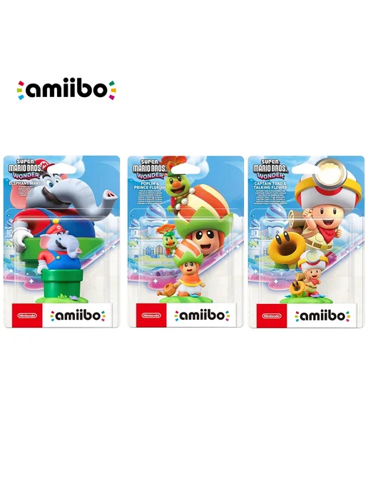 Switch Amiibo - Слон Марио Капитан Тоуд и Говорящий Nintendo