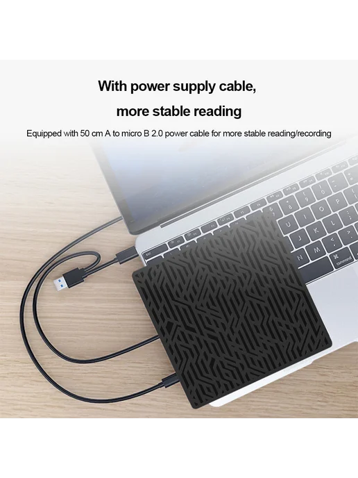 Внешний DVD-RW диск для MacBook, ноутбука, ПК, вариант, фото 3