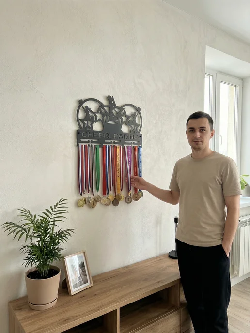 HOMIEST Вешалка для медалей "Чирлидинг" металл, черный, фото 8