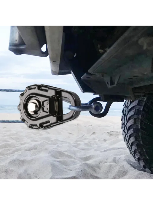 Трос для лебедки, блок для RC Axial SCX10, черный, черный, фото 2