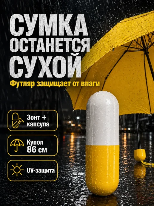 Лала Габор Зонт мини в капсуле складной 19 см, голубой, фото 3