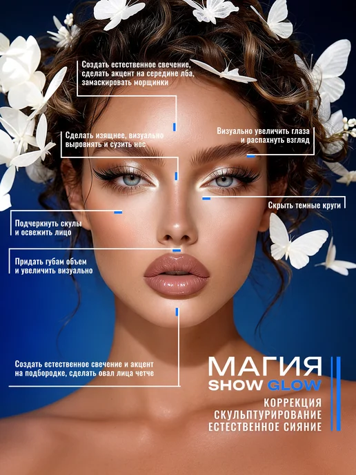BELOR DESIGN Камуфлирующий консилер Show Glow тон 1, бежевый, фото 7