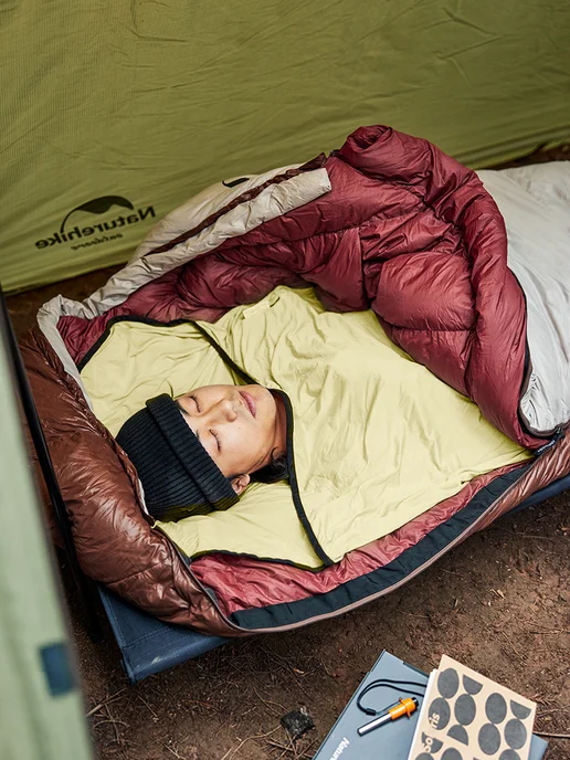 Naturehike Вкладыш в спальный мешок туристический для похода, 200 см, зеленый, фото 2