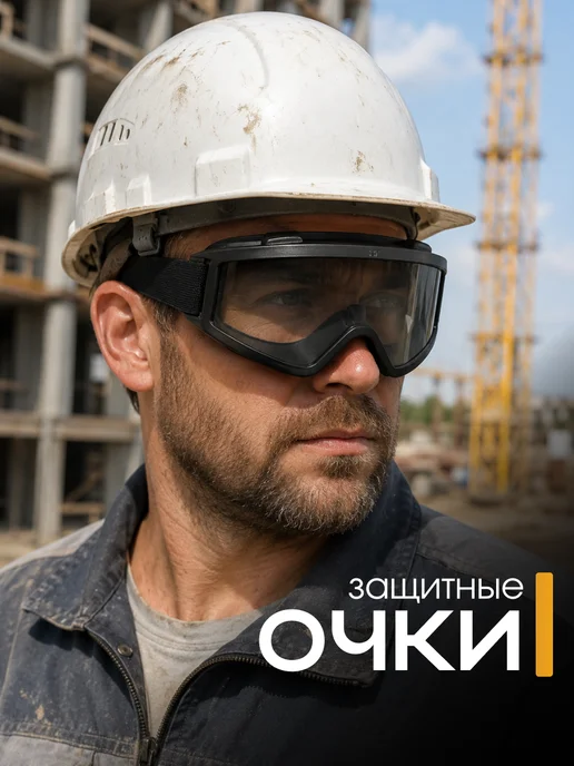 SSY Очки защитные строительные прозрачные, вариант