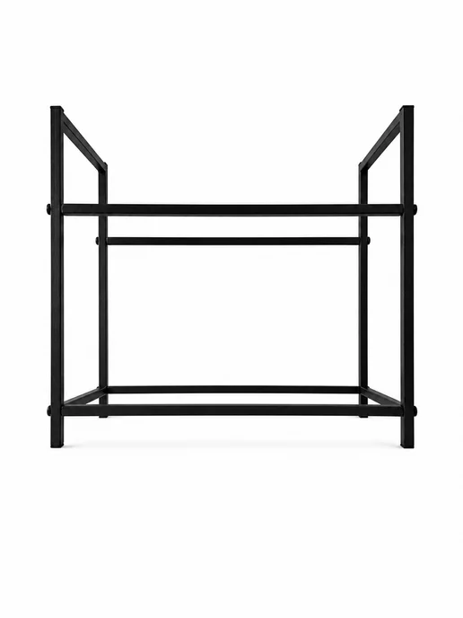 Нет бренда Дровница металлическая Loft, двухъярусная, 54х23х50 см, 54x23x50 см, фото 8
