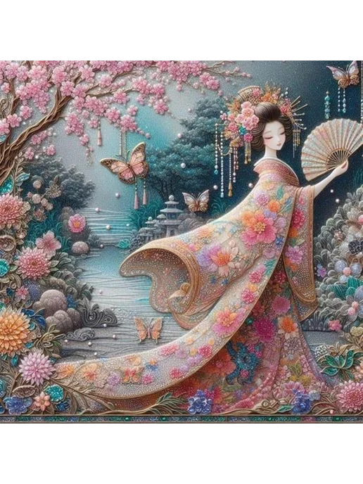 5D DIY полноценный алмазный мозаичный набор 40x40см, 40x40 см